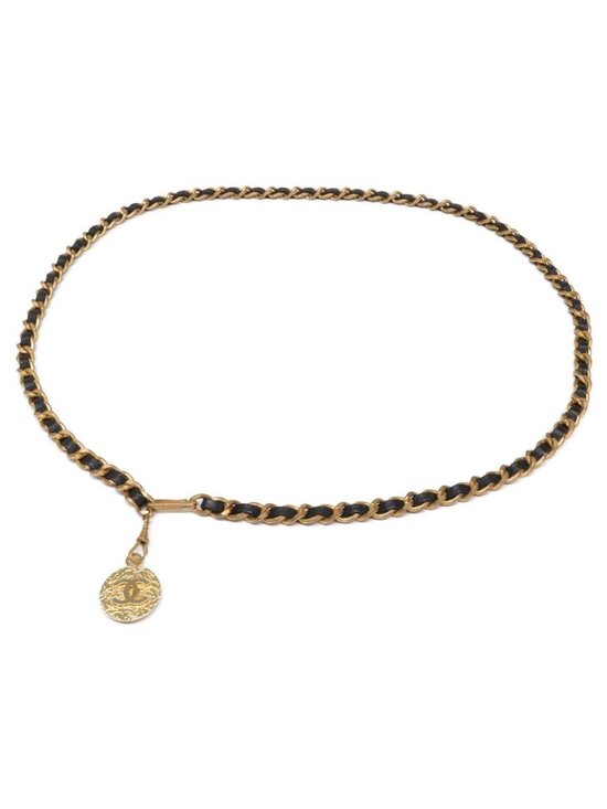 Chanel Accessories - Chanel Coco Medal Quilted Chain Belt